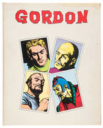 "GORDON" SET OF THREE ITALIAN FLASH GORDON SUNDAY PAGE REPRINT BOOKS.