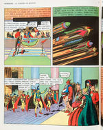 "GORDON" SET OF THREE ITALIAN FLASH GORDON SUNDAY PAGE REPRINT BOOKS.