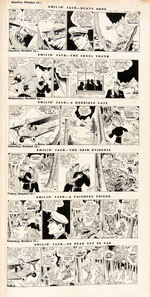 "SMILIN' JACK" 1936-1939 BOUND VOLUME OF COMIC STRIP SYNDICATE PROOFS.