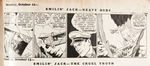 "SMILIN' JACK" 1936-1939 BOUND VOLUME OF COMIC STRIP SYNDICATE PROOFS.