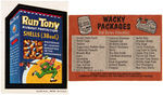 TOPPS "WACKY PACKAGES 2ND SERIES" SET.