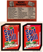 TOPPS "WACKY PACKAGES 3RD SERIES" SET W/VARIANT STICKER AND DISPLAY BOX.