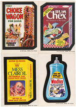 TOPPS "WACKY PACKAGES 4TH SERIES" SET W/ALL VARIANTS.