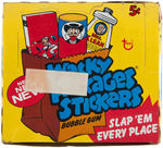 TOPPS "WACKY PACKAGES 7TH SERIES" SET WITH VARIANT STICKER, BOX & WRAPPERS.
