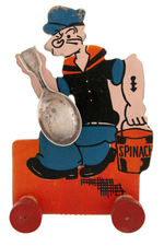 "POPEYE THE SAILOR WITH BABY SPOON" BOXED SILVERPLATE SET.