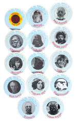 "OFFICIAL STAR WARS FAN CLUB" BUTTON SET.