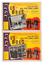 “THE BEATLES A HARD DAY'S NIGHT” SPANISH OVERSIZED LOBBY CARDS SET.