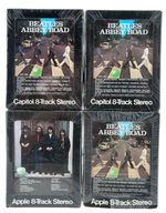 "BEATLES ABBEY ROAD" DISPLAY BIN/MOBILE WITH SEALED 8-TRACKS.