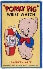 "PORKY PIG WRIST WATCH" BOXED.