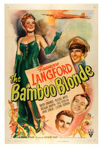 "THE BAMBOO BLONDE" LINEN-MOUNTED MOVIE POSTER.