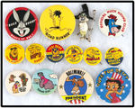 COMIC CHARACTER MISC. LOT INCLUDING HANNA BARBERA CHARACTERS AND BULLWINKLE & BOOP CAMPAIGN BUTTONS.