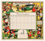 MICKEY MOUSE 1931 "PFEIL" LAMPSHADE COMPANY GERMAN CALENDAR CARD.