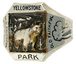 "YELLOWSTONE PARK" RING ALSO PICTURING "OLD FAITHFUL."