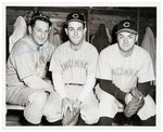 1940 “CINCINNATI CATCHERS AT SPRING CAMP” ERNIE LOMBARDI HOF SIGNED NEWS SERVICE PHOTO.