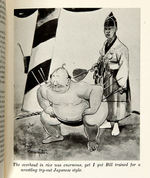 "LAUGHING THROUGH THE ORIENT WITH OLD BILL AND BRUCE BAIRNSFATHER" SIGNED BOOK WITH SKETCH.