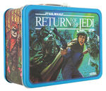 "STAR WARS: THE EMPIRE STRIKES BACK & RETURN OF THE JEDI" UNUSED METAL LUNCHBOX PAIR WITH THERMOSES.