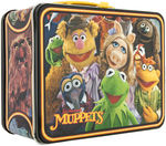 "JIM HENSON'S MUPPETS - KERMIT & ANIMAL" UNUSED METAL LUNCHBOX PAIR WITH THERMOSES.