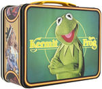 "JIM HENSON'S MUPPETS - KERMIT & ANIMAL" UNUSED METAL LUNCHBOX PAIR WITH THERMOSES.