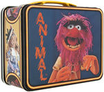 "JIM HENSON'S MUPPETS - KERMIT & ANIMAL" UNUSED METAL LUNCHBOX PAIR WITH THERMOSES.