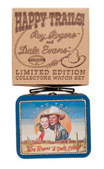 "HAPPY TRAILS! - ROY ROGERS & DALE EVANS" LIMITED EDITION FOSSIL COLLECTORS WATCH SET.