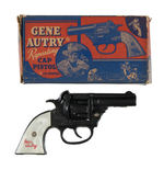 "GENE AUTRY REPEATING CAP PISTOL JR. MODEL" BOX.