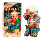 "MECHANICAL LITTLE SHOEMAKER" BOXED TOY.