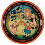 THE THREE LITTLE PIGS & BIG BAD WOLF PROHIBITION REPEAL THEME TRAY.