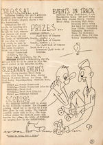 WORLD WAR II ARMY CAMP NEWSLETTER FEATURING SUPERMAN COVER & CONTEST.