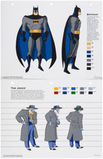 1990s BATMAN ANIMATED SERIES RARE STYLE GUIDES LOT.