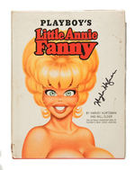 "PLAYBOY'S LITTLE ANNIE FANNIE" HUGH HEFNER SIGNED BOOK.