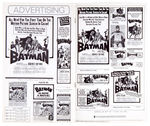 "BATMAN" MOVIE PRODUCTION GUIDE/PRESSBOOK PAIR.