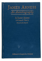 JAMES ARNESS SIGNED BOOK/VINTAGE FAN CLUB PUBLICATIONS.