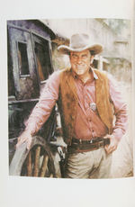 JAMES ARNESS SIGNED BOOK/VINTAGE FAN CLUB PUBLICATIONS.