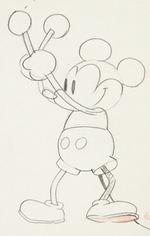 STEAMBOAT WILLIE PENCIL PRODUCTION DRAWING.