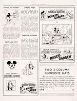 "MICKEY MOUSE IN MICKEY'S GARDEN" PUBLICITY FOLDER.