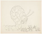 MICKEY'S GARDEN PUBLICITY STILL PENCIL DRAWING.