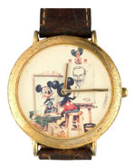 UNUSUAL MICKEY MOUSE AND WALT DISNEY WRIST WATCH ONCE OWNED BY DISNEY LEGEND AL KONETZNI.