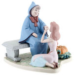 "1994 OFFICIAL DISNEYANA CONVENTION LIMITED EDITION" CINDERELLA & FAIRY GODMOTHER LLADRO FIGURINE.