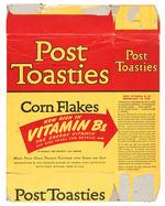 "POST TOASTIES" CEREAL BOX FEATURING PINOCCHIO.