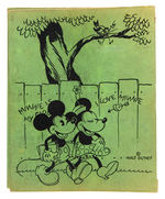 "MICKEY MOUSE" RARE THREE RING BINDER.