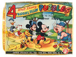 "4 WALT DISNEY KIDDIES JIGSAW PUZZLES" BOXED SET.