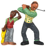 GOLFER AND CADDY "RITTGERS" SET.