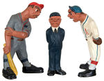 "RITTGERS" 1941 BASEBALL FIGURES 3-PIECE SET.