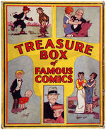 "TREASURE BOX OF FAMOUS COMICS" COMIC STRIP REPRINT BOOK BOXED SET.