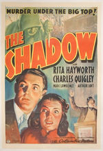 "THE SHADOW" LINEN-MOUNTED ONE-SHEET POSTER.