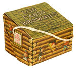 "LOG CABIN BROWNIES" COOKIE BOX.