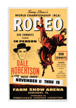 "WELLS FARGO" STAR RODEO APPEARANCE POSTER.