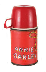 "ANNIE OAKLEY" RARE THERMOS.