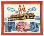 MARILYN MONROE "GENTLEMEN PREFER BLONDES" THEATER POSTER.