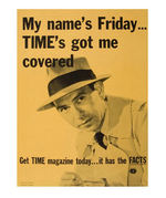 "DRAGNET" TIME MAGAZINE PROMOTIONAL SIGN.